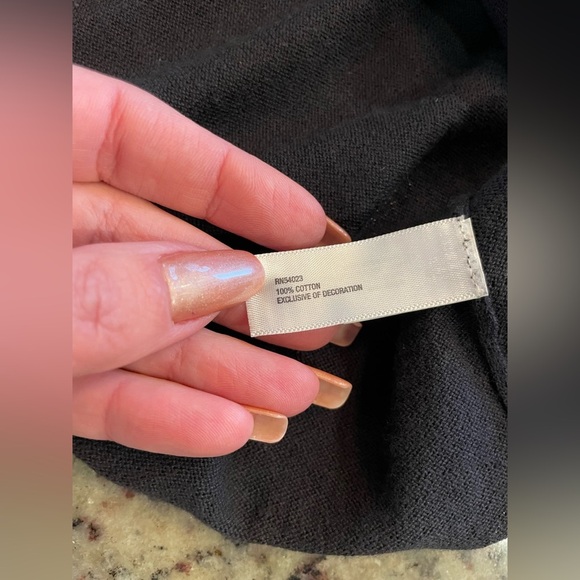 GAP Black Puff Sleeve 100% cotton Blouse size S - Picture 8 of 8